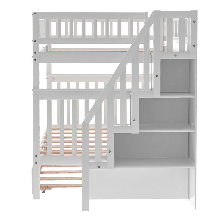 Harriet Bee Ayeshia Full Bunk Bed Bunk Bed with Bookcase by Harriet Bee